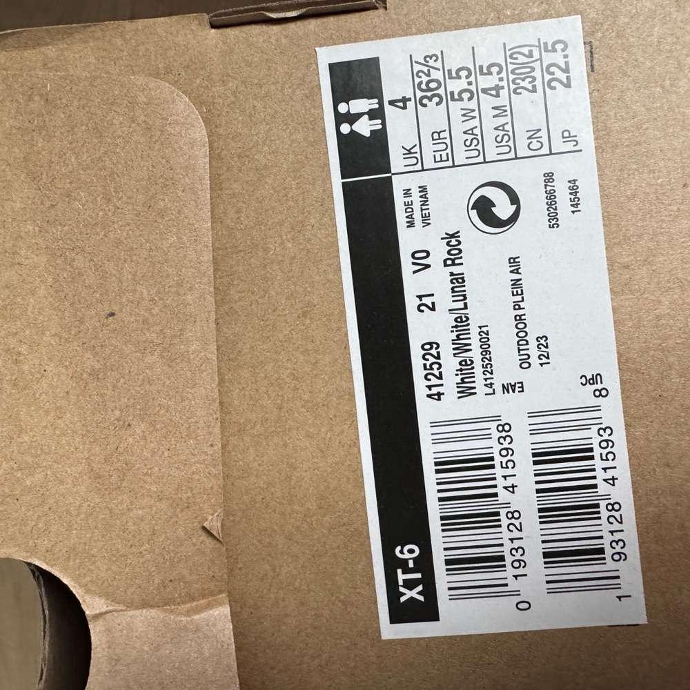 Salomon White and Gray Athletic Shoes - Picture 6 of 7